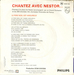 Le verso de la pochette : (Nestor - Le père Noël est amoureux)