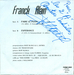 Le verso de la pochette : (Franck Alain - Espérance)