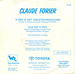 Le verso de la pochette : (Claude Forier - Elle est à moi)