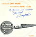 Le verso de la pochette : (Dany André - Soleil et spaghetti)