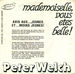 Des infos très utiles, au verso : (Peter Welch - Mademoiselle, vous êtes belle)