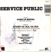 Au verso : (Service Public - Dans le métro)