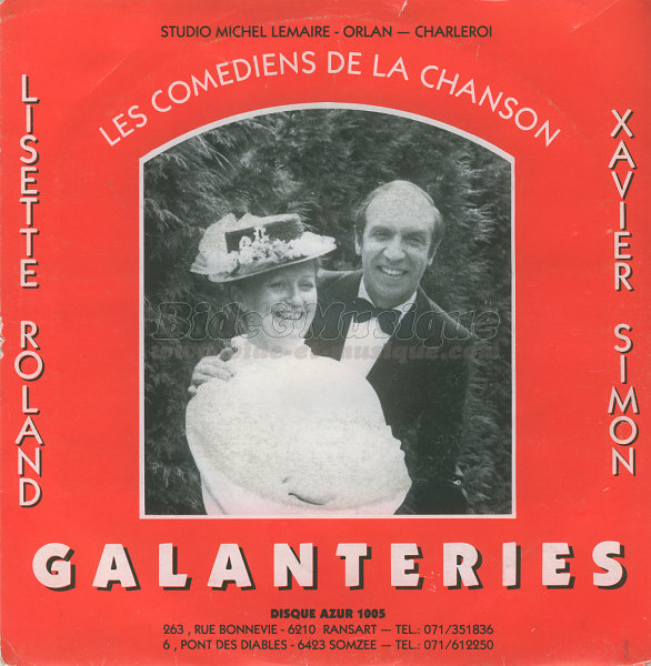 Lisette Roland et Xavier Simon - Galanteries