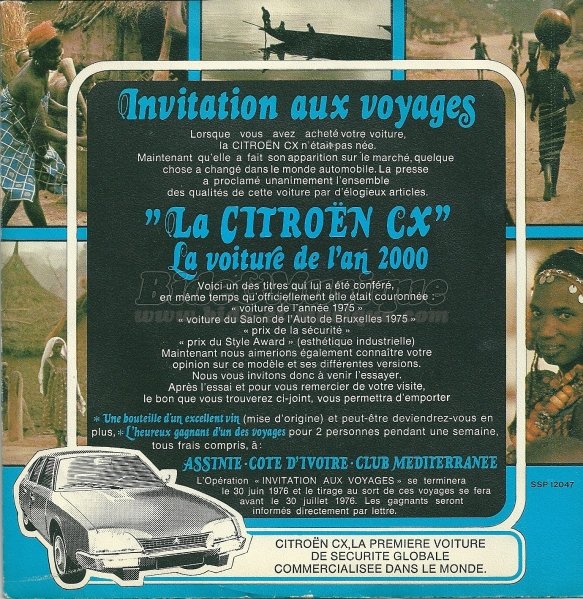 Publicité - Essai de la Citroën CX