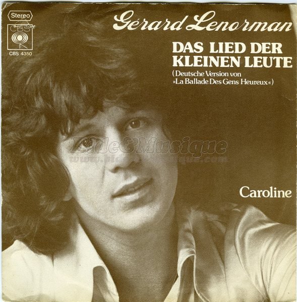 Gérard Lenorman - bonheur, c'est simple comme un coup de bide, Le