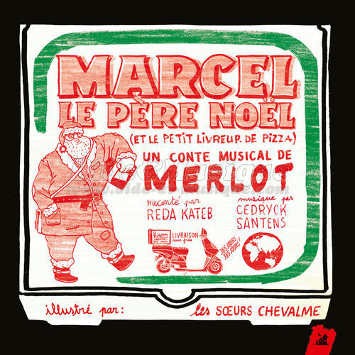 Merlot - Père Noël et le livreur de pizzas