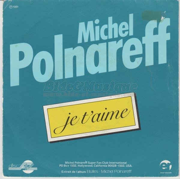Michel Polnareff - C'est l'heure d'emballer sur B&M