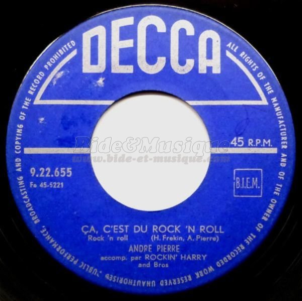 André Pierre - Ça, c'est du rock'n roll