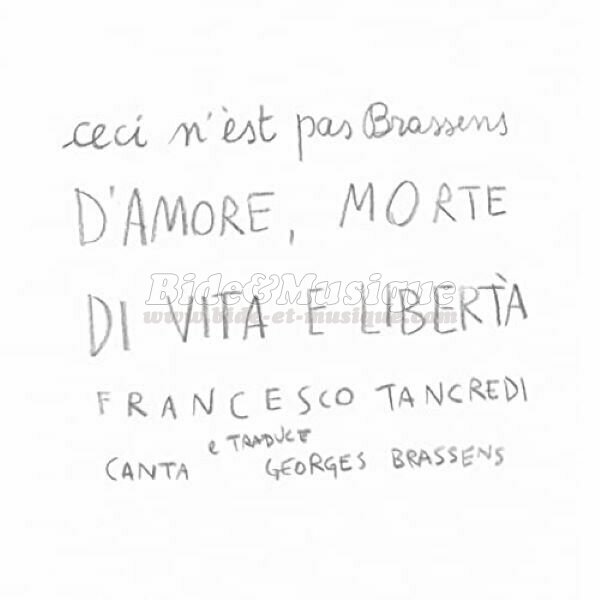 Francesco Tancredi - Supplica per essere sepolto sulla spiaggia di Sète
