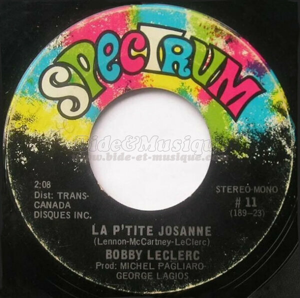 Bobby Leclerc - La p'tite Josanne