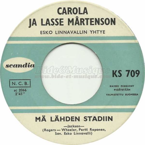 Carola Häggkvist, ja Lasse Mårtenso - Scandinabide