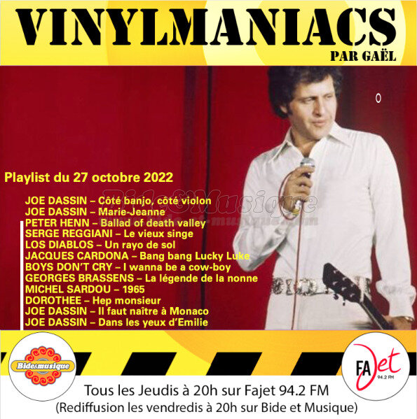 Vinylmaniacs - Emission n°232 (27 octobre 2022)