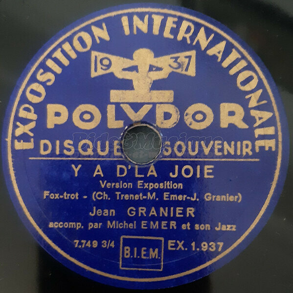 Jean Granier - Bide à Paris