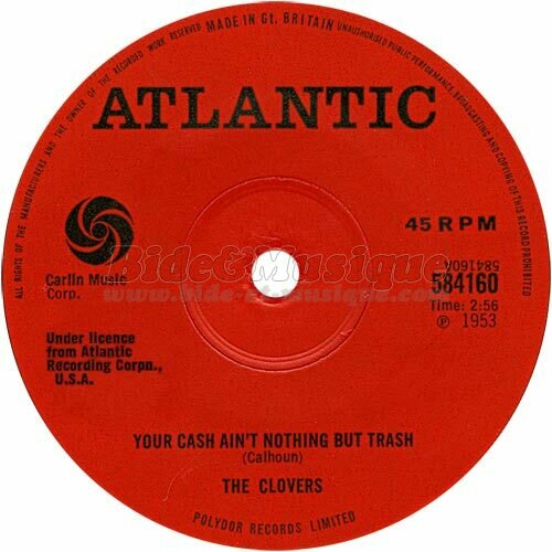 The Clovers - Your cash ain't nothing but trash