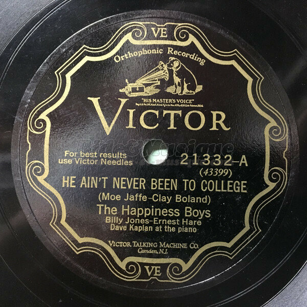 The Happiness Boys - He ain't never been to college