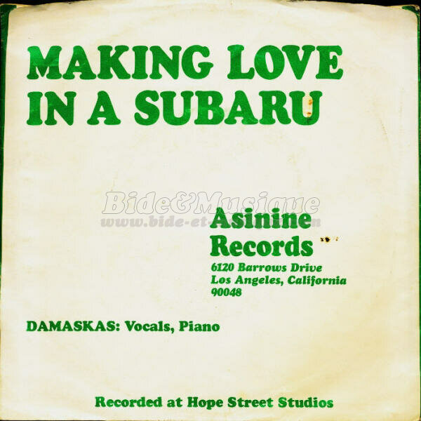 Damaskas - Making love in a Subaru