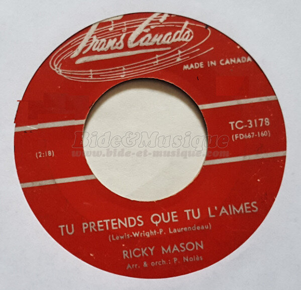 Ricky Mason - Tu prétends que tu l'aimes