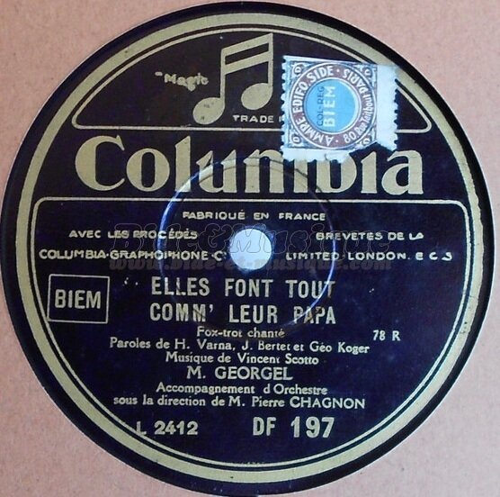 Georgel - Elles font tout comm' leur papa