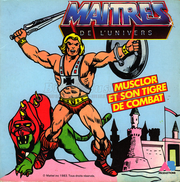 Maîtres de l'Univers, Les - Musclor et son tigre de combat face A