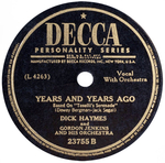 Dick Haymes - Years and years ago
